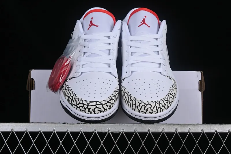 All categories Air Jordan Jordan series basketball shoes Air Jordan 1 Low Air Jordan 1 Low AJ1 Joe 1 white burst pattern low-top cultural casual sneakers 338145-162